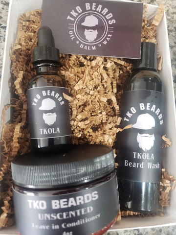 TKO Beards Gift Set with Conditioner/ Oil/Wash
