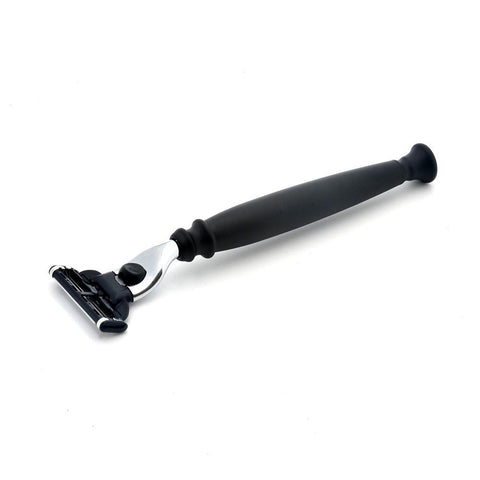 Purebadger Collection Shaving Razor With Matte Black Handle And Mach 3 Head